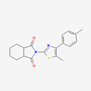 2-[5-methyl-4-(4-methylphenyl)-1,3-thiazol-2-yl]hexahydro-1H-isoindole-1,3(2H)-dione