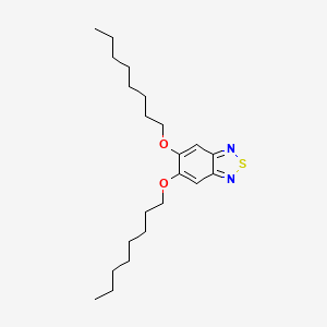 molecular formula C22H36N2O2S B594413 5,6-Bis(octyloxy)-2,1,3-benzothiadiazole CAS No. 1254353-37-1