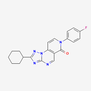 2-cyclohexyl-7-(4-fluorophenyl)pyrido[3,4-e][1,2,4]triazolo[1,5-a]pyrimidin-6(7H)-one