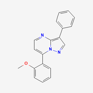 molecular formula C19H15N3O B5944157 7-(2-methoxyphenyl)-3-phenylpyrazolo[1,5-a]pyrimidine 