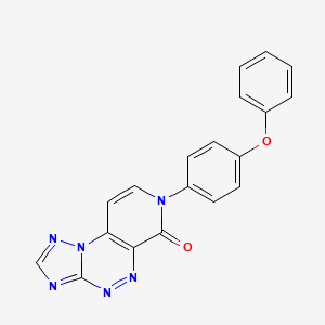 7-(4-phenoxyphenyl)pyrido[4,3-e][1,2,4]triazolo[5,1-c][1,2,4]triazin-6(7H)-one