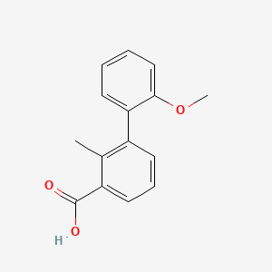 molecular formula C15H14O3 B594417 3-(2-Methoxyphenyl)-2-methylbenzoic acid CAS No. 1261902-11-7
