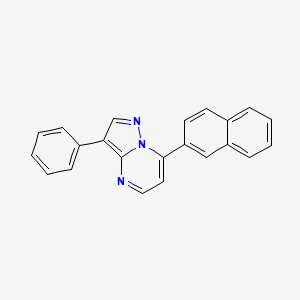 7-(NAPHTHALEN-2-YL)-3-PHENYLPYRAZOLO[1,5-A]PYRIMIDINE