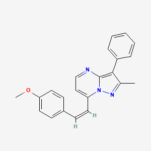 7-[(Z)-2-(4-methoxyphenyl)ethenyl]-2-methyl-3-phenylpyrazolo[1,5-a]pyrimidine