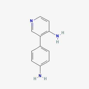 molecular formula C11H11N3 B594421 3-(4-Aminophenyl)pyridin-4-amine CAS No. 1258629-77-4