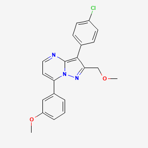 3-(4-chlorophenyl)-2-(methoxymethyl)-7-(3-methoxyphenyl)pyrazolo[1,5-a]pyrimidine