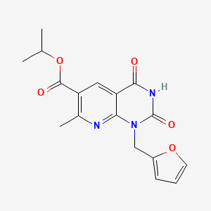 isopropyl 1-(2-furylmethyl)-7-methyl-2,4-dioxo-1,2,3,4-tetrahydropyrido[2,3-d]pyrimidine-6-carboxylate