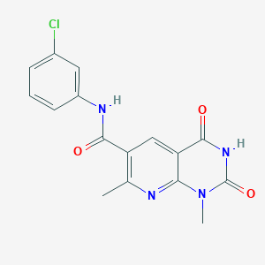 N-(3-chlorophenyl)-1,7-dimethyl-2,4-dioxo-1,2,3,4-tetrahydropyrido[2,3-d]pyrimidine-6-carboxamide