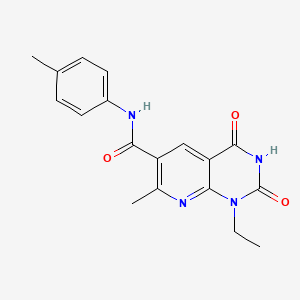 1-ETHYL-7-METHYL-N-(4-METHYLPHENYL)-2,4-DIOXO-1H,2H,3H,4H-PYRIDO[2,3-D]PYRIMIDINE-6-CARBOXAMIDE