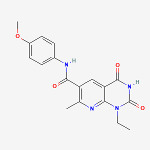 1-ethyl-N-(4-methoxyphenyl)-7-methyl-2,4-dioxo-1,2,3,4-tetrahydropyrido[2,3-d]pyrimidine-6-carboxamide