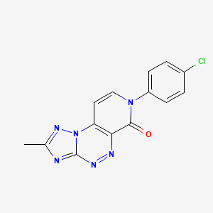 7-(4-chlorophenyl)-2-methylpyrido[4,3-e][1,2,4]triazolo[5,1-c][1,2,4]triazin-6(7H)-one