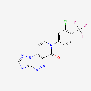 7-[3-chloro-4-(trifluoromethyl)phenyl]-2-methylpyrido[4,3-e][1,2,4]triazolo[5,1-c][1,2,4]triazin-6(7H)-one