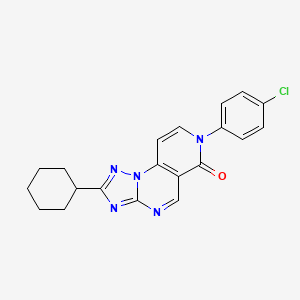 7-(4-chlorophenyl)-2-cyclohexylpyrido[3,4-e][1,2,4]triazolo[1,5-a]pyrimidin-6(7H)-one