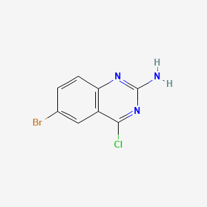 molecular formula C8H5BrClN3 B594432 6-Bromo-4-chloroquinazolin-2-amine CAS No. 1260862-26-7