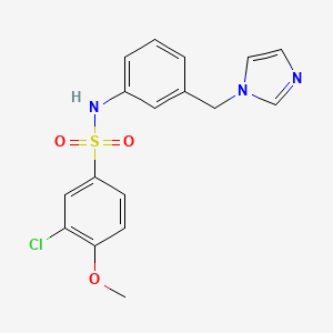 3-chloro-N-[3-(1H-imidazol-1-ylmethyl)phenyl]-4-methoxybenzenesulfonamide