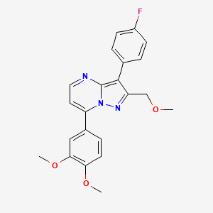 7-(3,4-dimethoxyphenyl)-3-(4-fluorophenyl)-2-(methoxymethyl)pyrazolo[1,5-a]pyrimidine