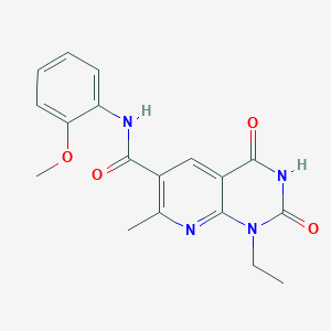 1-ethyl-N-(2-methoxyphenyl)-7-methyl-2,4-dioxo-1,2,3,4-tetrahydropyrido[2,3-d]pyrimidine-6-carboxamide