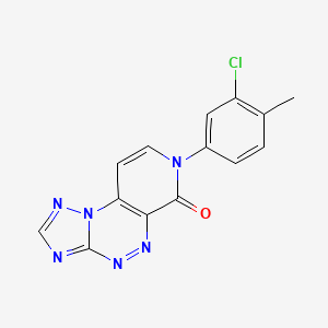 7-(3-chloro-4-methylphenyl)pyrido[4,3-e][1,2,4]triazolo[5,1-c][1,2,4]triazin-6(7H)-one