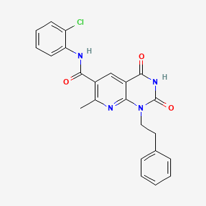 N-(2-chlorophenyl)-7-methyl-2,4-dioxo-1-(2-phenylethyl)-1,2,3,4-tetrahydropyrido[2,3-d]pyrimidine-6-carboxamide