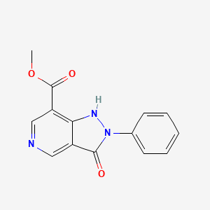 methyl 3-oxo-2-phenyl-3,5-dihydro-2H-pyrazolo[4,3-c]pyridine-7-carboxylate