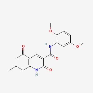 N-(2,5-dimethoxyphenyl)-7-methyl-2,5-dioxo-1,2,5,6,7,8-hexahydroquinoline-3-carboxamide