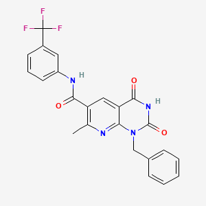 1-benzyl-7-methyl-2,4-dioxo-N-[3-(trifluoromethyl)phenyl]-1,2,3,4-tetrahydropyrido[2,3-d]pyrimidine-6-carboxamide