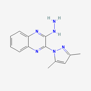 2-(3,5-dimethyl-1H-pyrazol-1-yl)-3-hydrazinoquinoxaline