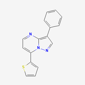 3-PHENYL-7-(THIOPHEN-2-YL)PYRAZOLO[1,5-A]PYRIMIDINE