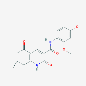 N-(2,4-dimethoxyphenyl)-7,7-dimethyl-2,5-dioxo-6,8-dihydro-1H-quinoline-3-carboxamide