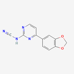 [4-(1,3-benzodioxol-5-yl)-2-pyrimidinyl]cyanamide