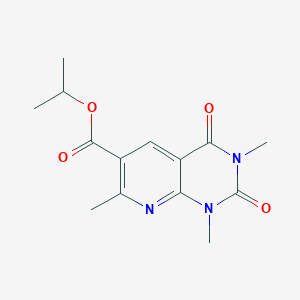 isopropyl 1,3,7-trimethyl-2,4-dioxo-1,2,3,4-tetrahydropyrido[2,3-d]pyrimidine-6-carboxylate