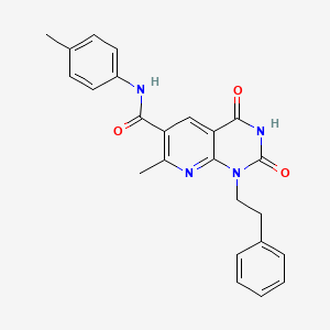 7-methyl-N-(4-methylphenyl)-2,4-dioxo-1-(2-phenylethyl)-1,2,3,4-tetrahydropyrido[2,3-d]pyrimidine-6-carboxamide