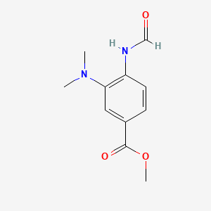 molecular formula C11H14N2O3 B594451 Methyl 3-(dimethylamino)-4-formamidobenzoate CAS No. 1314987-27-3