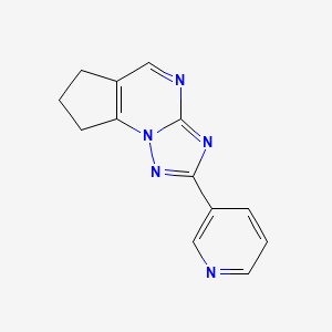 2-(3-pyridinyl)-7,8-dihydro-6H-cyclopenta[e][1,2,4]triazolo[1,5-a]pyrimidine