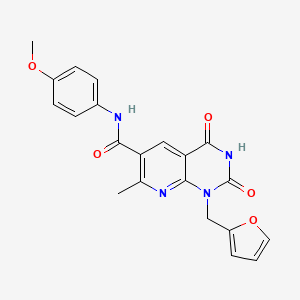 1-[(FURAN-2-YL)METHYL]-N-(4-METHOXYPHENYL)-7-METHYL-2,4-DIOXO-1H,2H,3H,4H-PYRIDO[2,3-D]PYRIMIDINE-6-CARBOXAMIDE