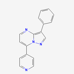 4-{3-PHENYLPYRAZOLO[1,5-A]PYRIMIDIN-7-YL}PYRIDINE