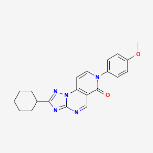 2-cyclohexyl-7-(4-methoxyphenyl)pyrido[3,4-e][1,2,4]triazolo[1,5-a]pyrimidin-6(7H)-one