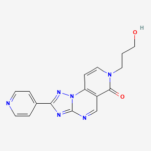 7-(3-hydroxypropyl)-2-(pyridin-4-yl)pyrido[3,4-e][1,2,4]triazolo[1,5-a]pyrimidin-6(7H)-one