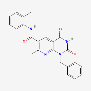 1-BENZYL-7-METHYL-N-(2-METHYLPHENYL)-2,4-DIOXO-1H,2H,3H,4H-PYRIDO[2,3-D]PYRIMIDINE-6-CARBOXAMIDE