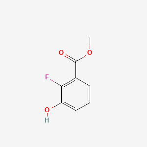 molecular formula C8H7FO3 B594458 甲基2-氟-3-羟基苯甲酸酯 CAS No. 1214324-64-7