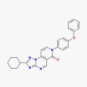 2-cyclohexyl-7-(4-phenoxyphenyl)pyrido[3,4-e][1,2,4]triazolo[1,5-a]pyrimidin-6(7H)-one