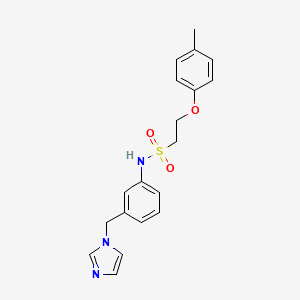 N-[3-(1H-imidazol-1-ylmethyl)phenyl]-2-(4-methylphenoxy)ethanesulfonamide