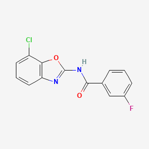 N-(7-chloro-1,3-benzoxazol-2-yl)-3-fluorobenzamide