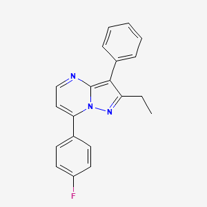 2-ethyl-7-(4-fluorophenyl)-3-phenylpyrazolo[1,5-a]pyrimidine