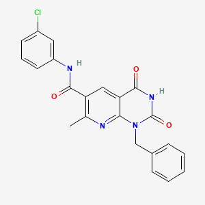 1-benzyl-N-(3-chlorophenyl)-7-methyl-2,4-dioxo-1,2,3,4-tetrahydropyrido[2,3-d]pyrimidine-6-carboxamide