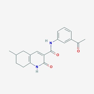 N-(3-acetylphenyl)-6-methyl-2-oxo-5,6,7,8-tetrahydro-1H-quinoline-3-carboxamide