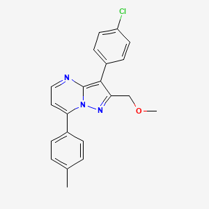 3-(4-chlorophenyl)-2-(methoxymethyl)-7-(4-methylphenyl)pyrazolo[1,5-a]pyrimidine