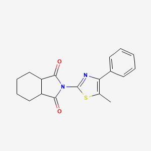 2-(5-methyl-4-phenyl-1,3-thiazol-2-yl)hexahydro-1H-isoindole-1,3(2H)-dione