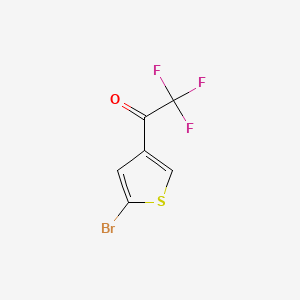 molecular formula C6H2BrF3OS B594466 1-(5-Bromothiophen-3-yl)-2,2,2-trifluoroethanone CAS No. 1314894-46-6