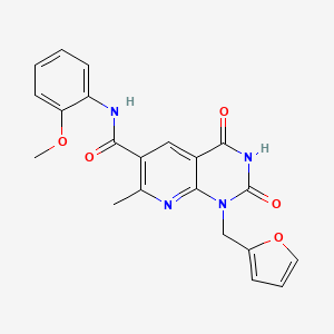 1-[(FURAN-2-YL)METHYL]-N-(2-METHOXYPHENYL)-7-METHYL-2,4-DIOXO-1H,2H,3H,4H-PYRIDO[2,3-D]PYRIMIDINE-6-CARBOXAMIDE